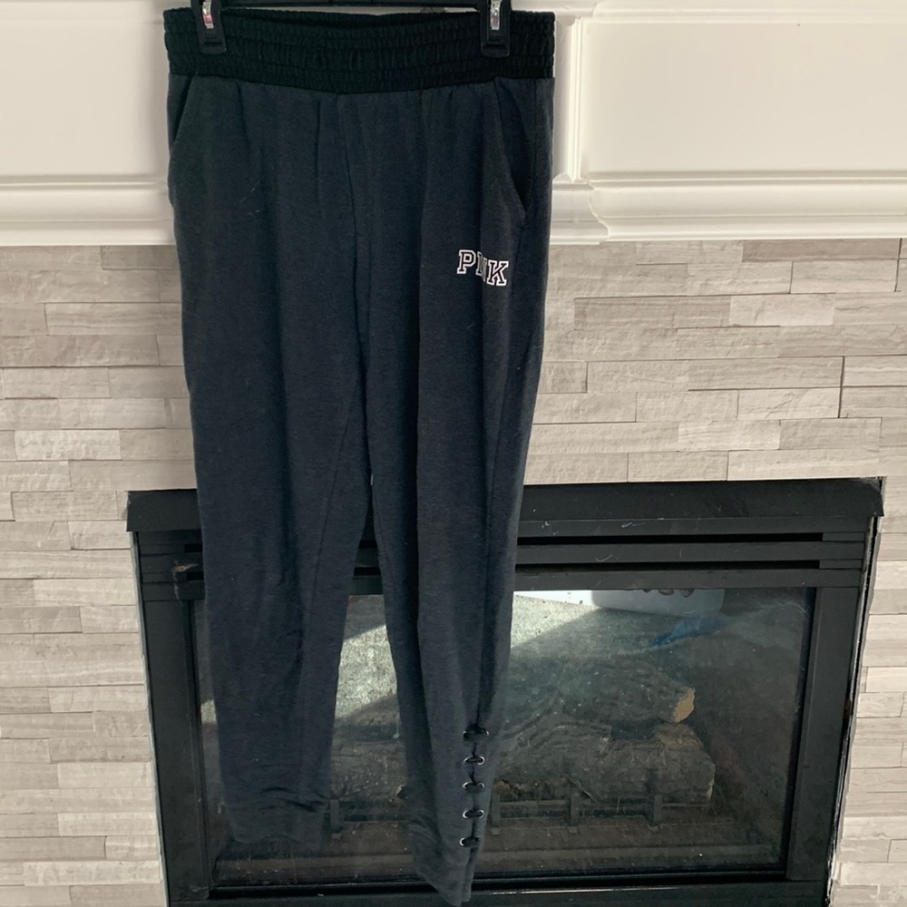 Pink grey joggers